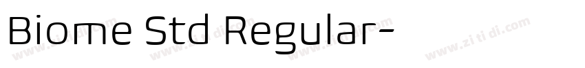 Biome Std Regular字体转换